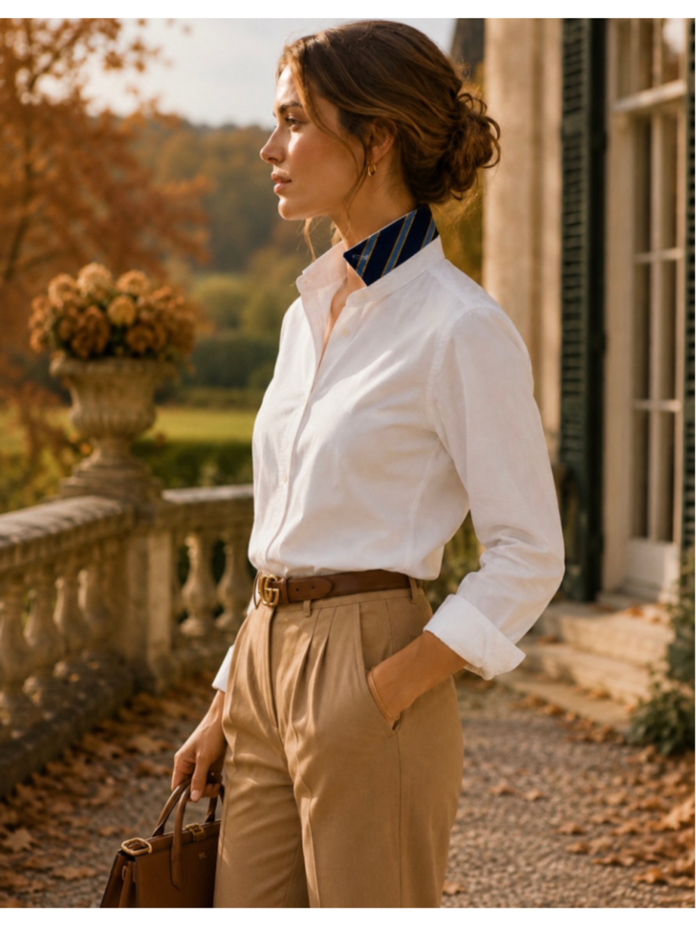 Vtg Ralph Lauren Rugby Women’s Oxford Shirt Size 4 White Contrast Collar Preppy